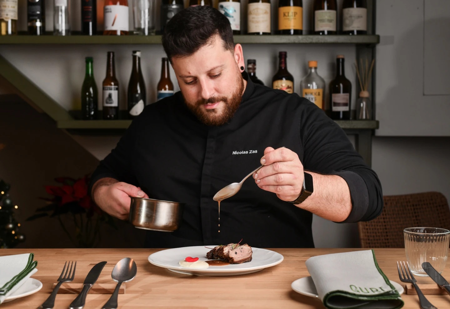 Trago con ginebra y mate Nicolas Zas